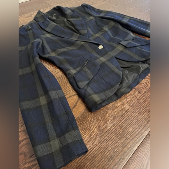 Belle Vere Navy & Green Blazer Jacket Small - Picture 4 of 13